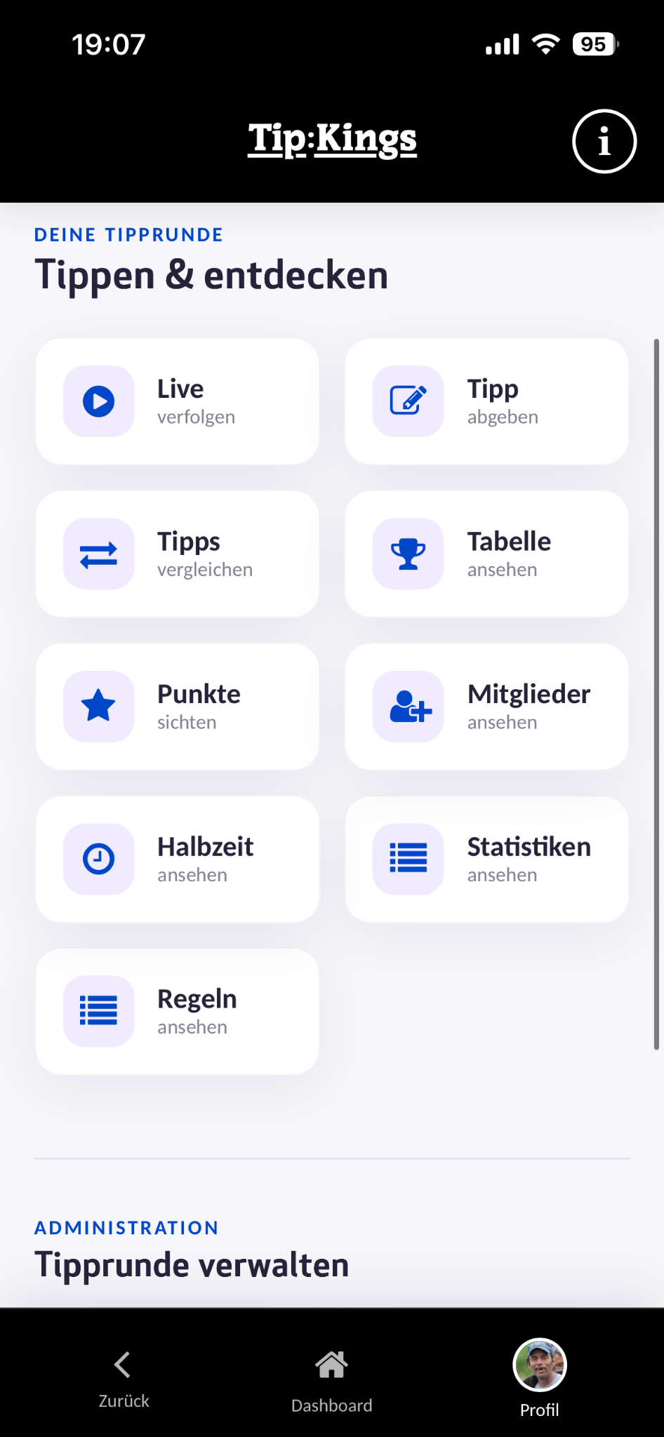 Tip:Kings Funktionsübersicht